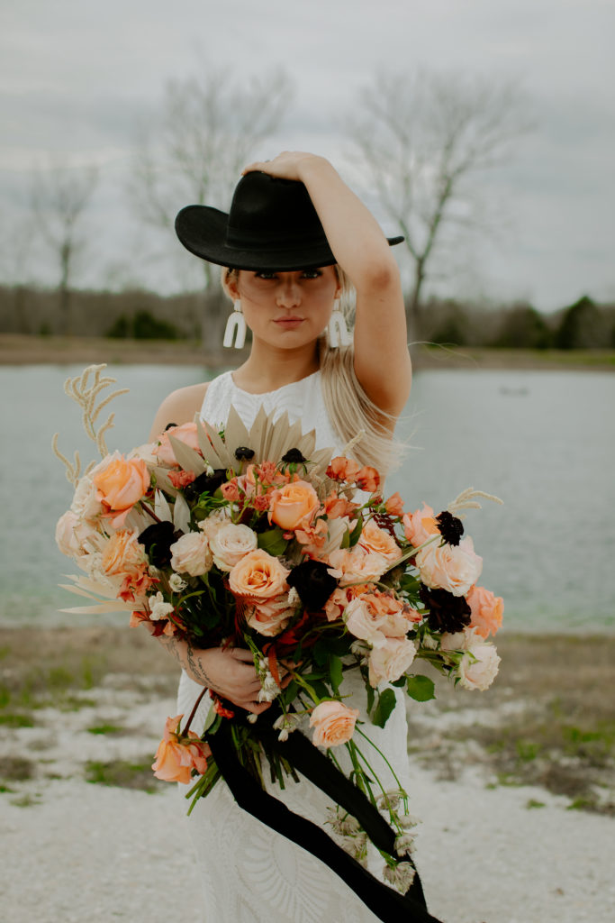 Bohemian Waco Texas wedding portraits