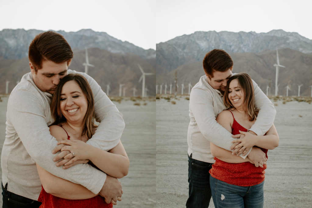 Engagement Photos at the windmills in Palm Springs 